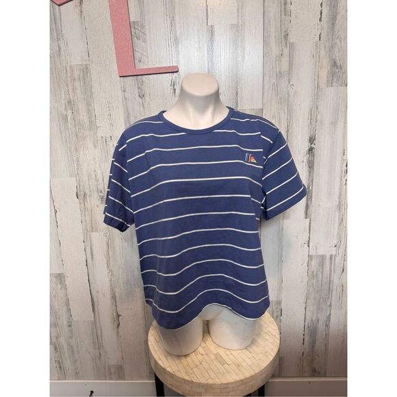 ALDI stripped crop top blouse size XL - Picture 2 of 7